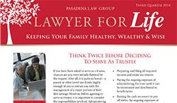 Lawyer for Life - 3rd Quarter 2014