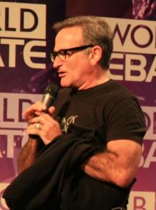 English: Robin Williams, U.S. actor, at the 2008 BBC World Debate. (Photo credit: Wikipedia)