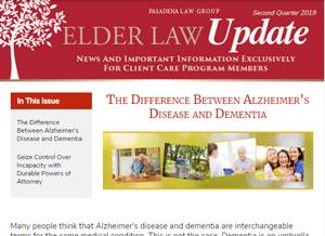 Elder Law News newsletters cover